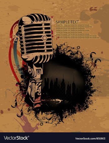 Grunge concert poster vector image