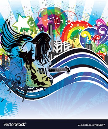 Grunge concert poster vector image