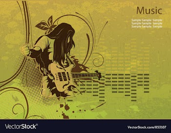 Grunge concert poster vector image