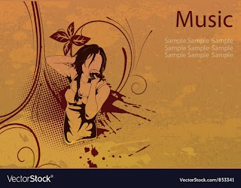 Grunge concert poster vector image