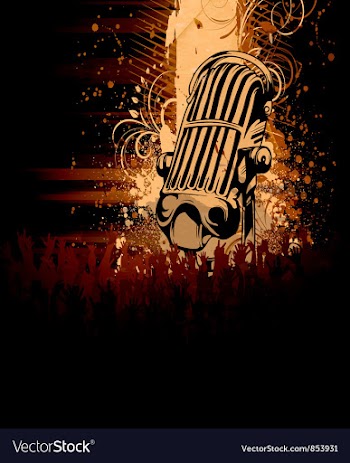 Grunge concert poster vector image