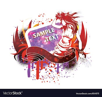 Grunge concert poster vector image