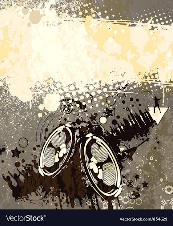 Grunge concert poster vector image