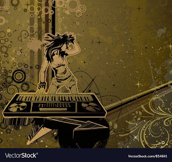 Grunge concert poster vector image
