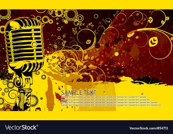 Grunge concert poster vector image