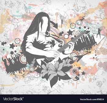Grunge concert poster vector image