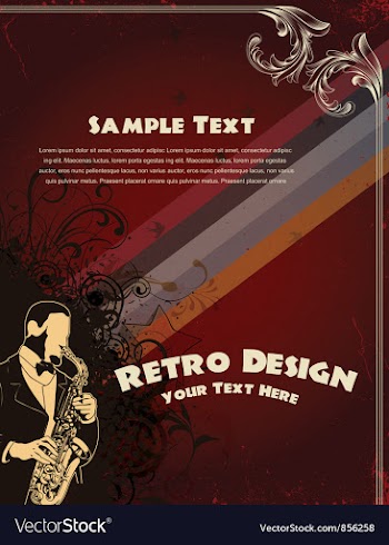 Grunge concert poster vector image