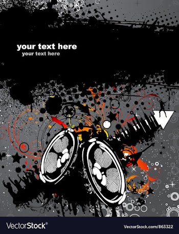 Grunge concert poster vector image