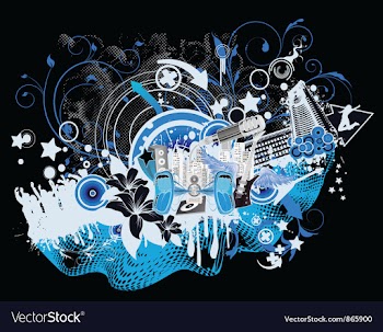 Grunge concert poster vector image