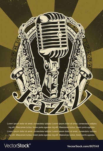 Grunge concert poster vector image
