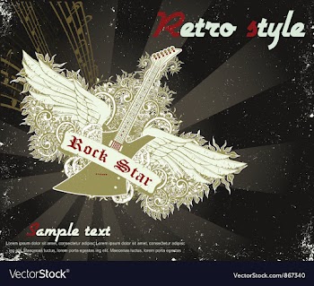 Grunge concert poster vector image