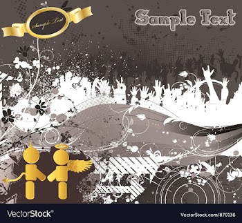 Grunge concert poster vector image