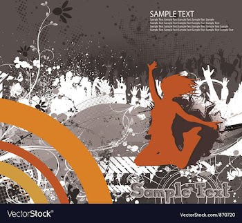 Grunge concert poster vector image