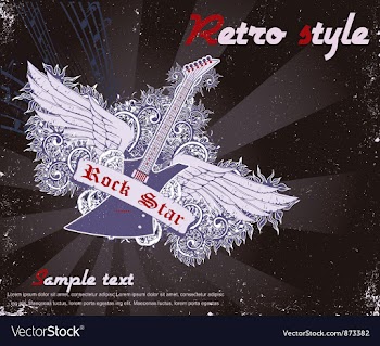Grunge concert poster vector image