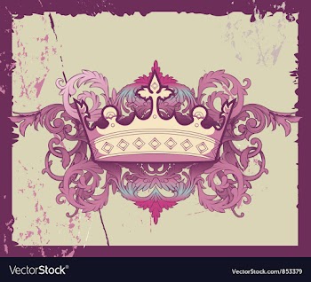 Grunge Crown vector image