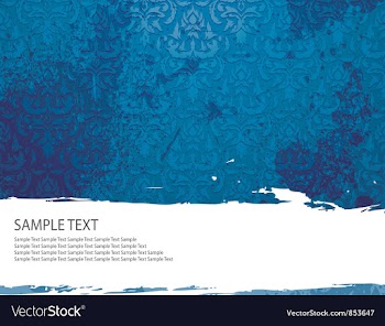Grunge damask background vector image