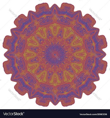 Grunge decorative mandala vector image