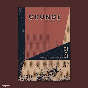 Grunge distressed texture poster | Free stock vector - 554387