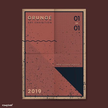 Grunge distressed texture poster | Free stock vector - 554405