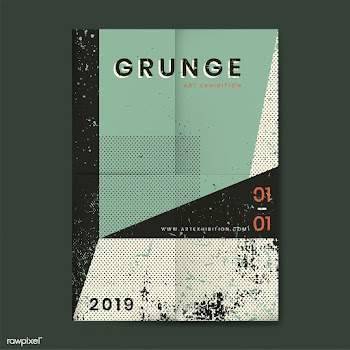 Grunge distressed texture poster | Free stock vector - 554417