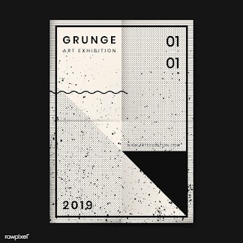 Grunge distressed texture poster | Free stock vector - 554431