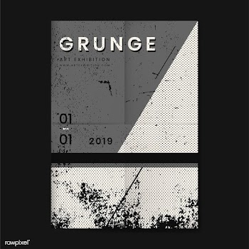 Grunge distressed texture poster | Free stock vector - 554450