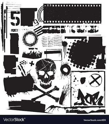 Grunge elements vector image