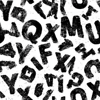 Grunge English Alphabet Pattern