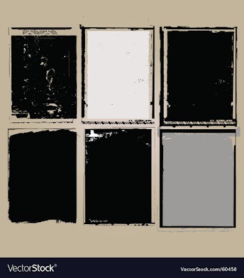 Grunge film elements vector image