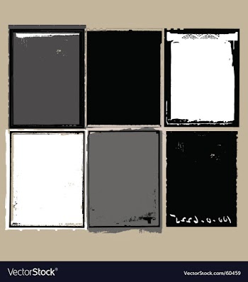 Grunge film elements vector image
