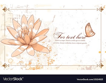 Grunge floral background vector image