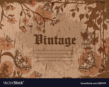 Grunge floral background vector image