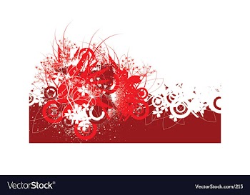Grunge floral background vector image