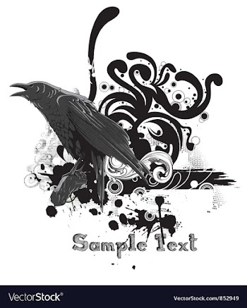 Grunge floral background vector image