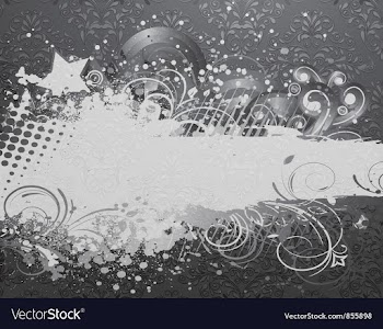 Grunge floral background vector image