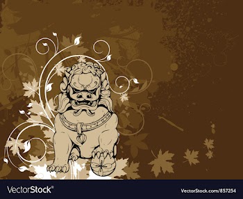 Grunge floral background vector image
