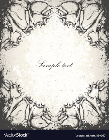 Grunge floral background vector image