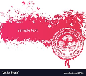 Grunge floral background vector image