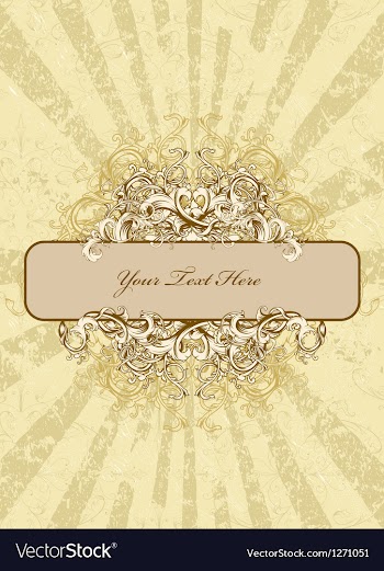 Grunge floral frame vector image