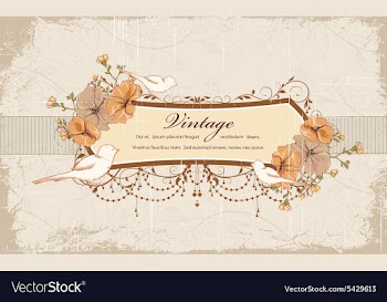 Grunge floral frame vector image