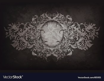 Grunge floral frame vector image