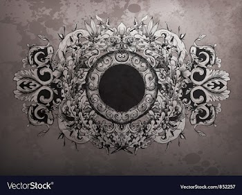 Grunge floral frame vector image