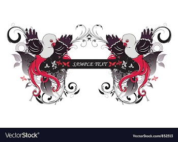 Grunge floral frame vector image