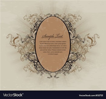 Grunge floral frame vector image
