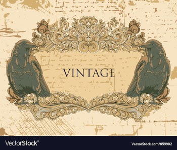 Grunge floral frame vector image