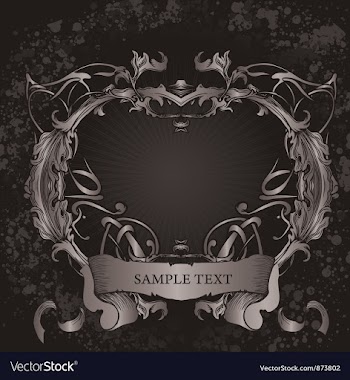 Grunge floral frame vector image