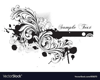 Grunge floral vector image
