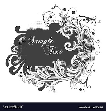 Grunge floral vector image