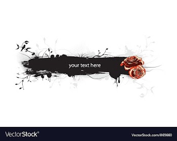 Grunge floral vector image