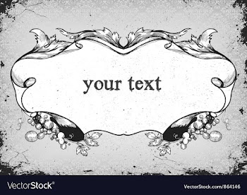 Grunge frame with floral vector image
